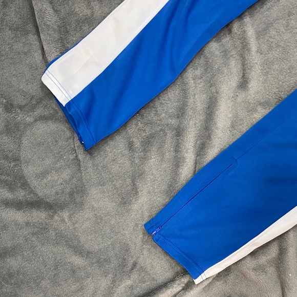 Men's Blue and White Joggers - Picture 3 of 4